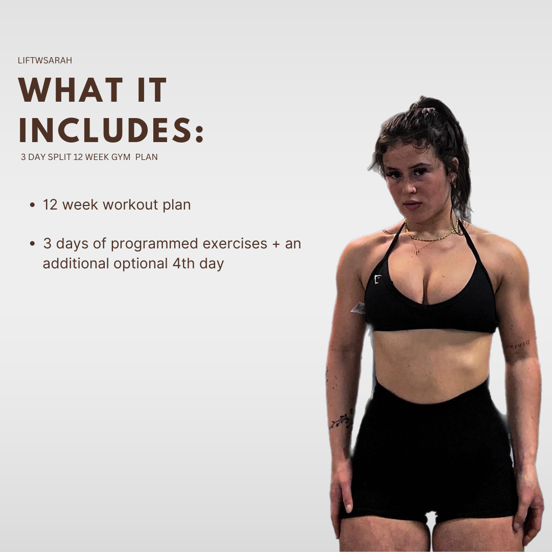 12 Week Workout Program 3 Day Split Excel Sheet