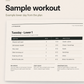 12 Week Home Workout Routine - 4 Day Split