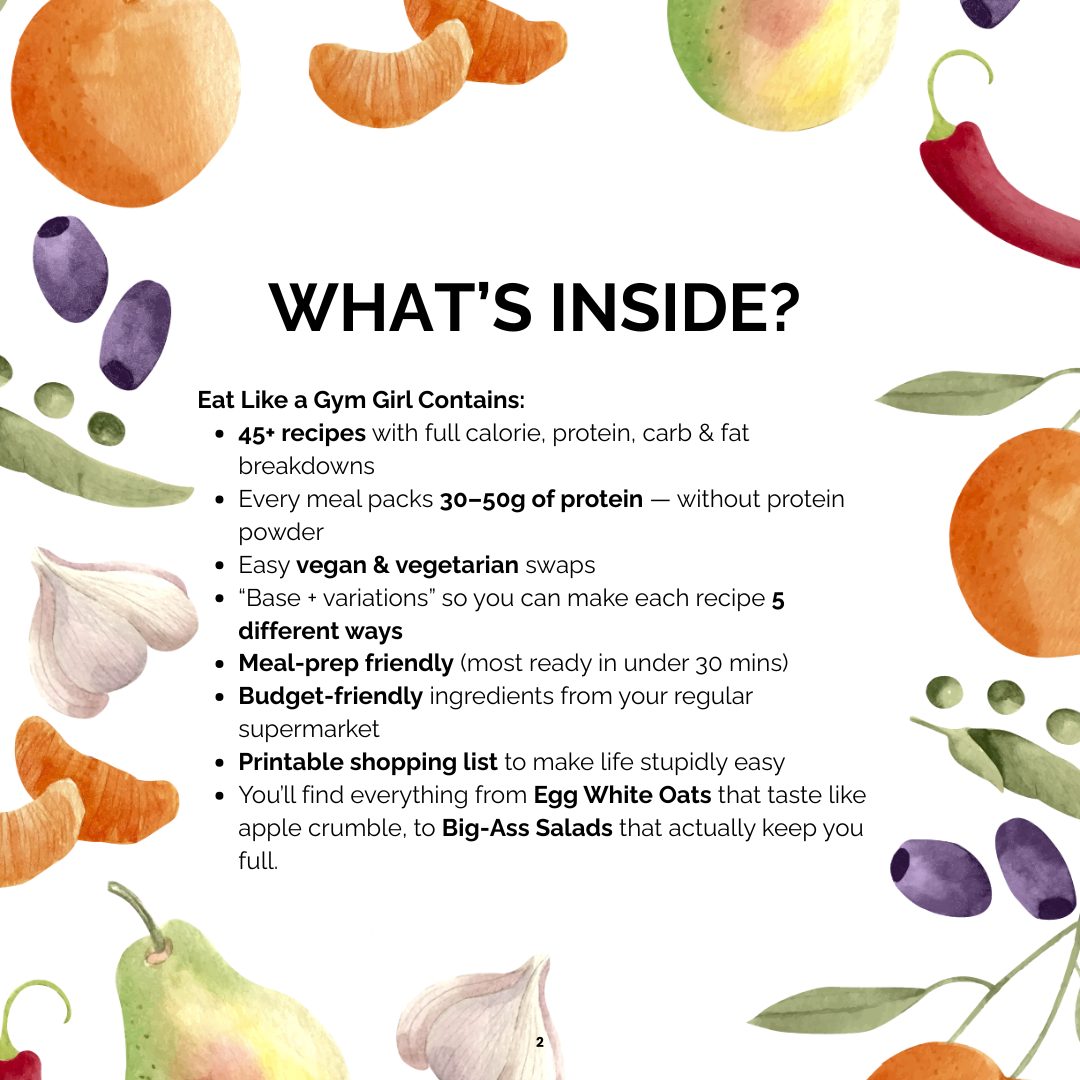 Eat Like a Gym Girl Cookbook