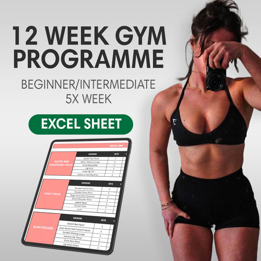 12 Week Gym Program - Excel Sheet